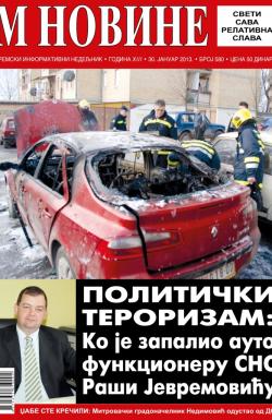 M Novine, Sr. Mitrovica - broj 580, 30. jan 2013.