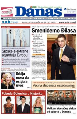 Danas - broj 5827, 12. sep 2013.
