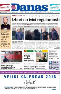 Danas - broj 7392, 25. dec 2017.