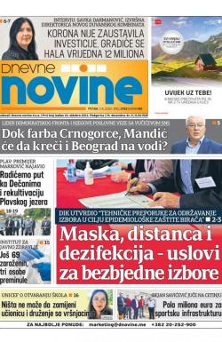 Dnevne novine - broj 2752, 7. avg 2020.