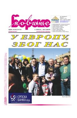 Borske novine - broj 287, 27. apr 2012.