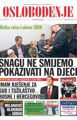 Oslobođenje - broj 24.724, 25. sep 2015.