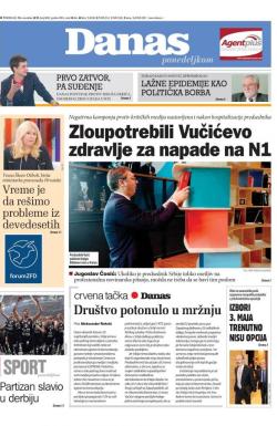 Danas - broj 8085, 18. nov 2019.