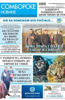 Somborske novine - broj 3415, 6. dec 2019.