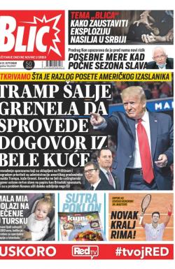 Blic - broj 8467, 22. sep 2020.