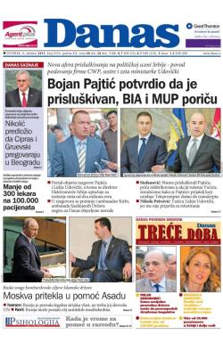 Danas - broj 6576, 1. okt 2015.