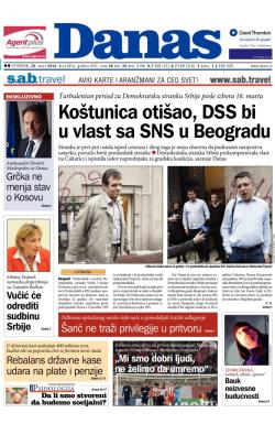 Danas - broj 6016, 20. mar 2014.