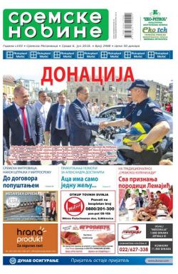 Sremske Novine - broj 2988, 6. jun 2018.