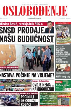 Oslobođenje - broj 24.307, 4. avg 2014.