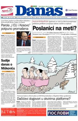 Danas - broj 5559, 18. dec 2012.