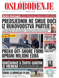 Oslobođenje - broj 24.387, 23. okt 2014.