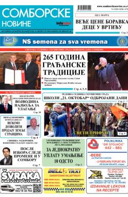 Somborske novine - broj 3113, 21. feb 2014.