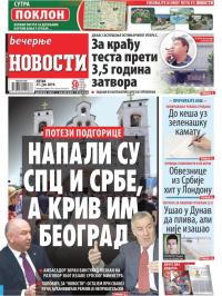 Večernje novosti - broj 3280, 21. jun 2019.