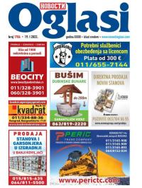 Novosti oglasi - broj 1706, 19. jan 2022.