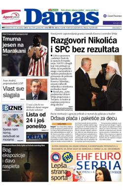 Danas - broj 5544, 3. dec 2012.