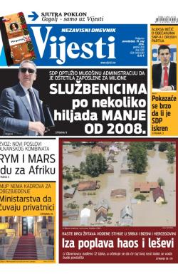 Vijesti - broj 5797, 19. maj 2014.