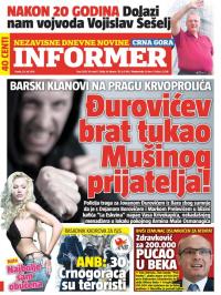 Informer CG - broj 1285, 20. jul 2016.