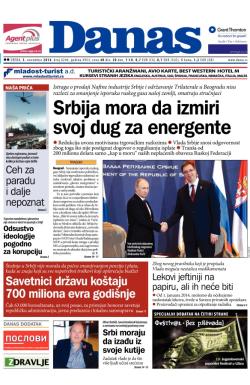 Danas - broj 6246, 5. nov 2014.