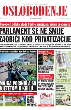 Oslobođenje - broj 24.630, 23. jun 2015.