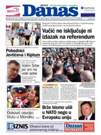 Danas - broj 5684, 22. apr 2013.
