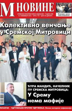 M Novine, Sr. Mitrovica - broj 778, 16. nov 2016.